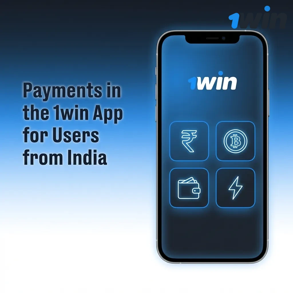1win app payment options for Indian users including UPI, cards, netbanking, crypto, and e-wallets with instant deposits